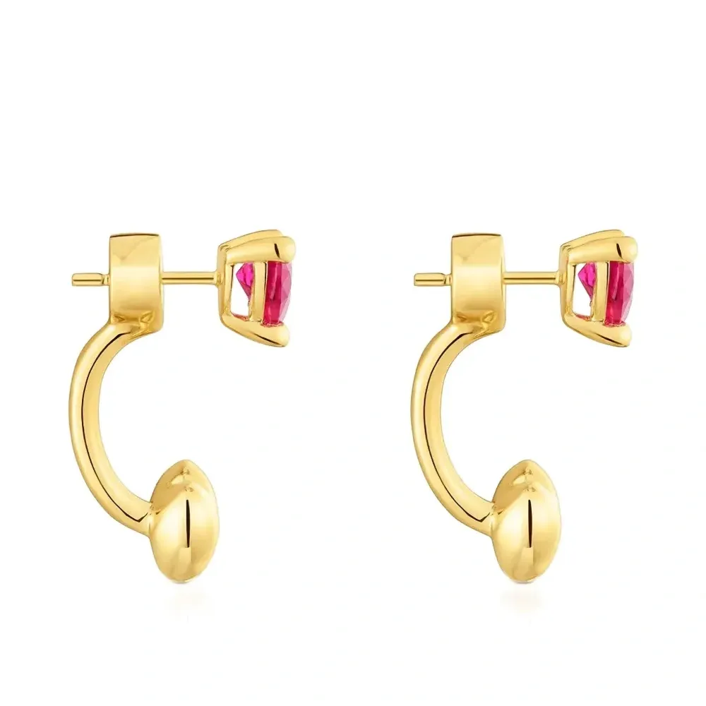 Серьги с рубинами