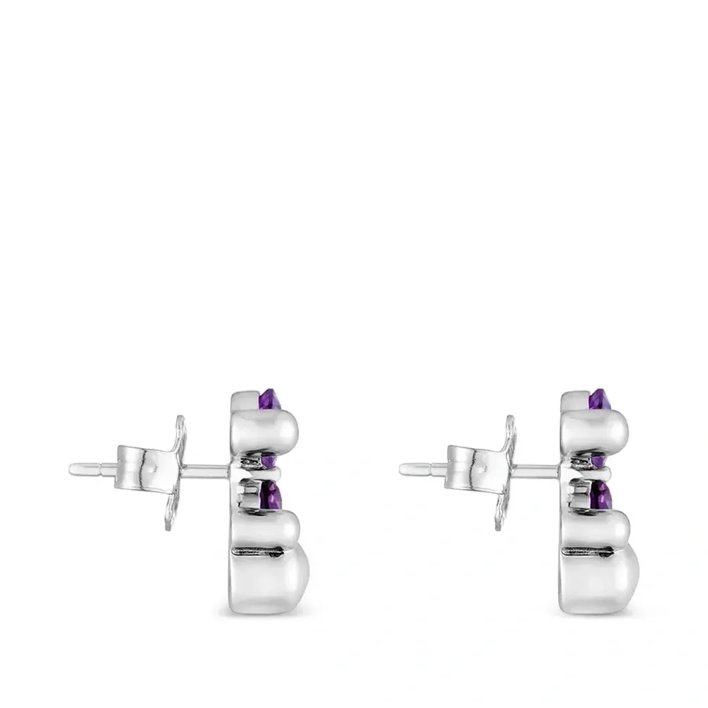 Серьги с сапфирами