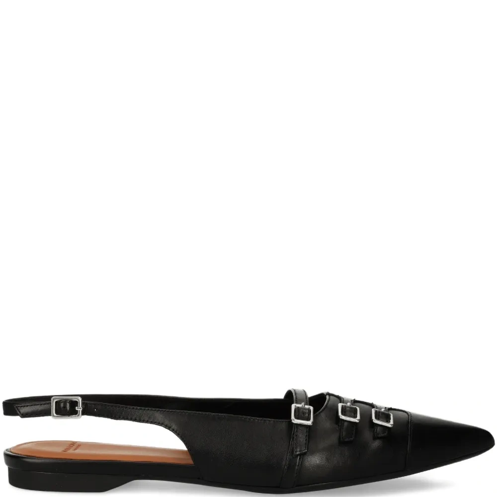 балетки Hermine с пряжкой и заостренным носком