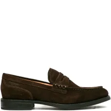 Замшевые пенни-лоферы