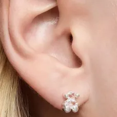 Серьги в форме медведя