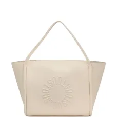 большая сумка-тоут Miranda с тисненым логотипом большая сумка-тоут Miranda с тисненым логотипом