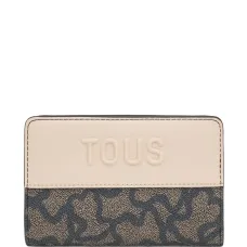 Кожаный кошелек с монограммным узором