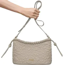 Сумка через плечо с тиснением