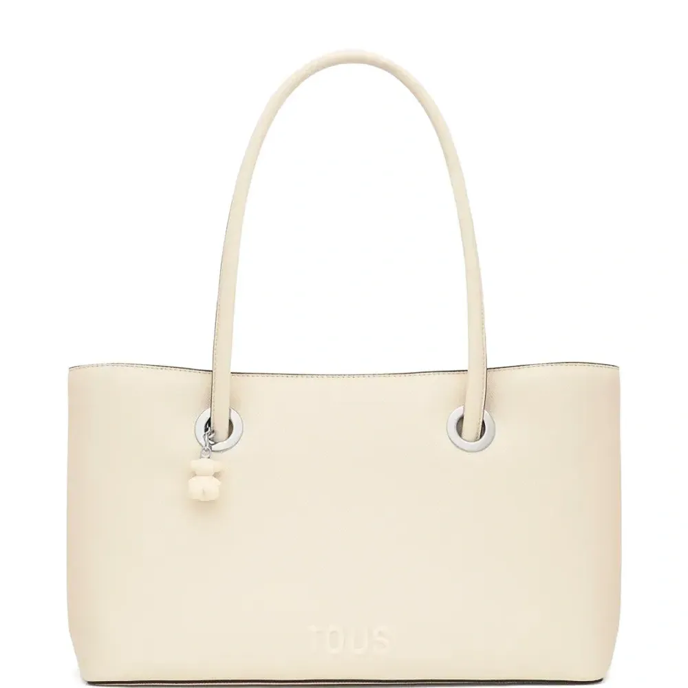 большая сумка-тоут с тисненым логотипом