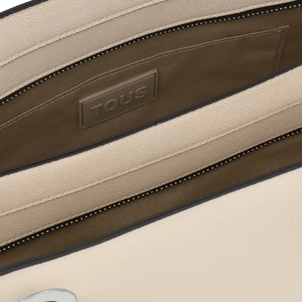 большая сумка-тоут с тисненым логотипом