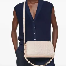 Стеганая сумка через плечо с цепочкой