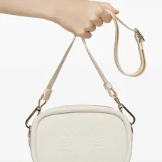 Маленькая сумка через плечо с тиснением