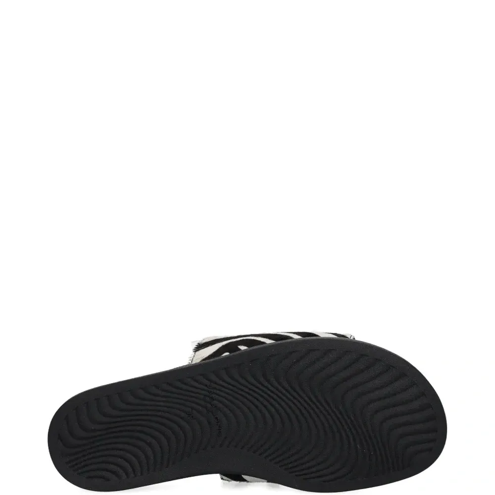 шлепанцы Effie с зебровым принтом