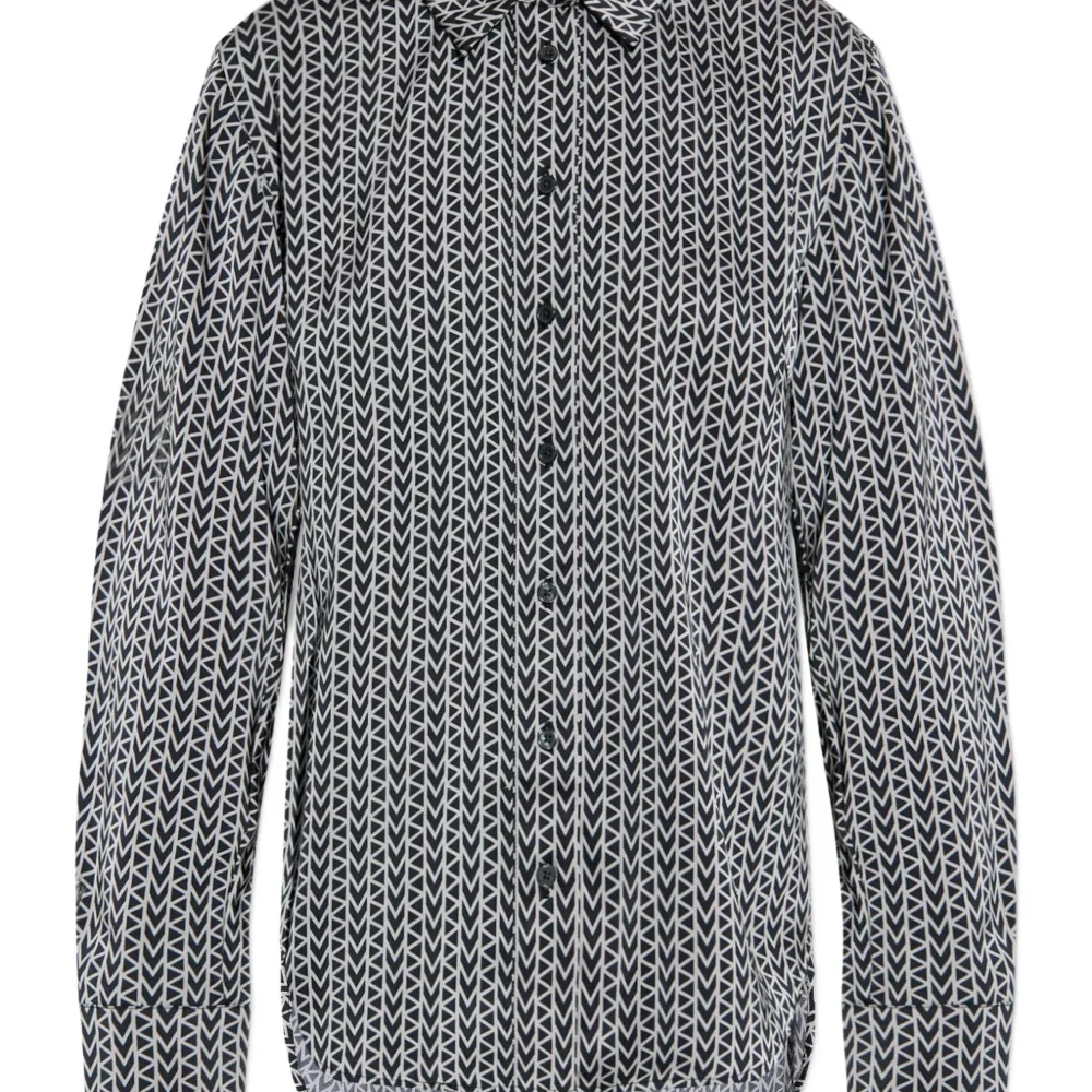 рубашка с геометричным принтом