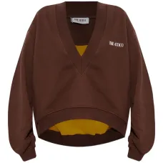 толстовка с V-образным вырезом