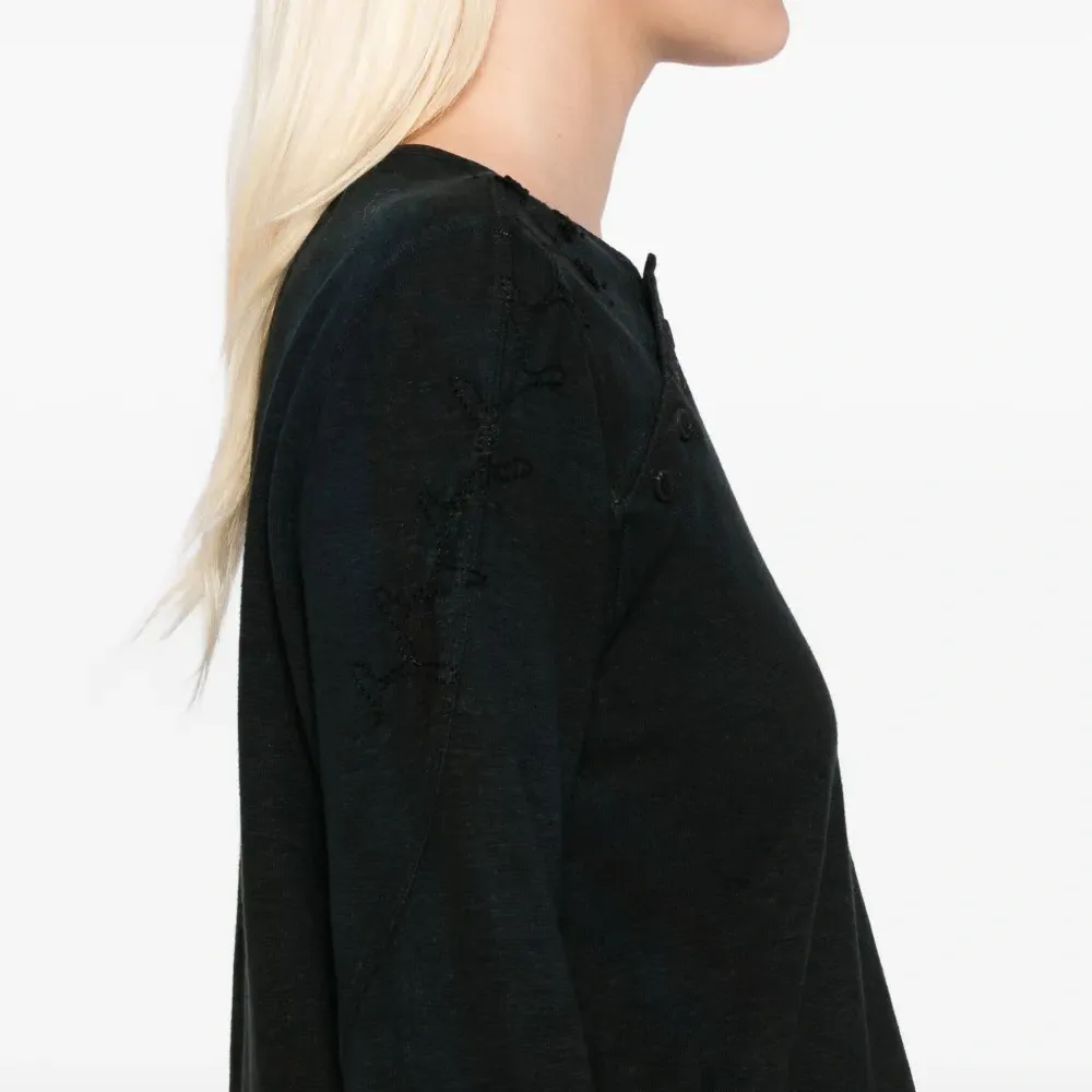 топ с косым воротником