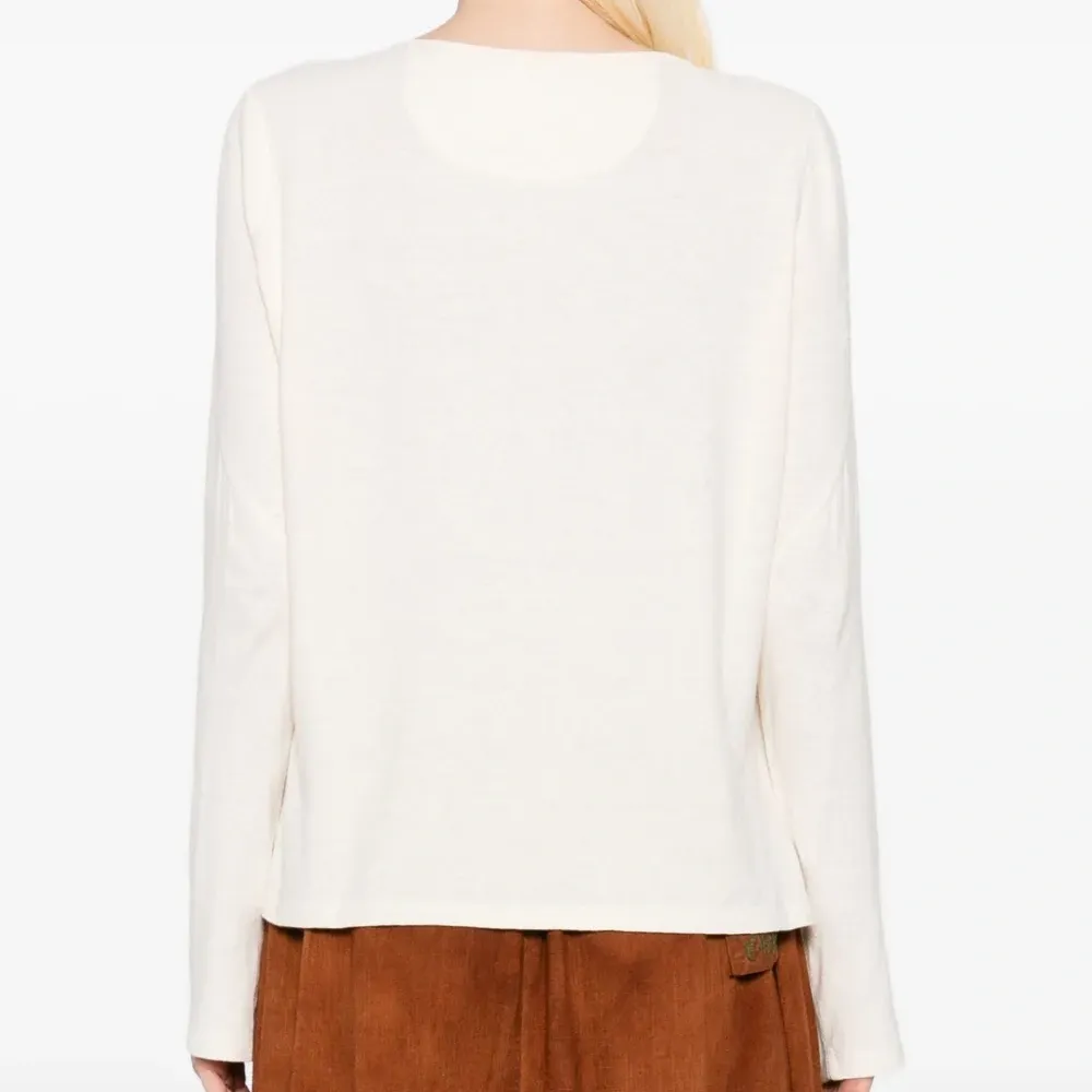 топ с косым воротником