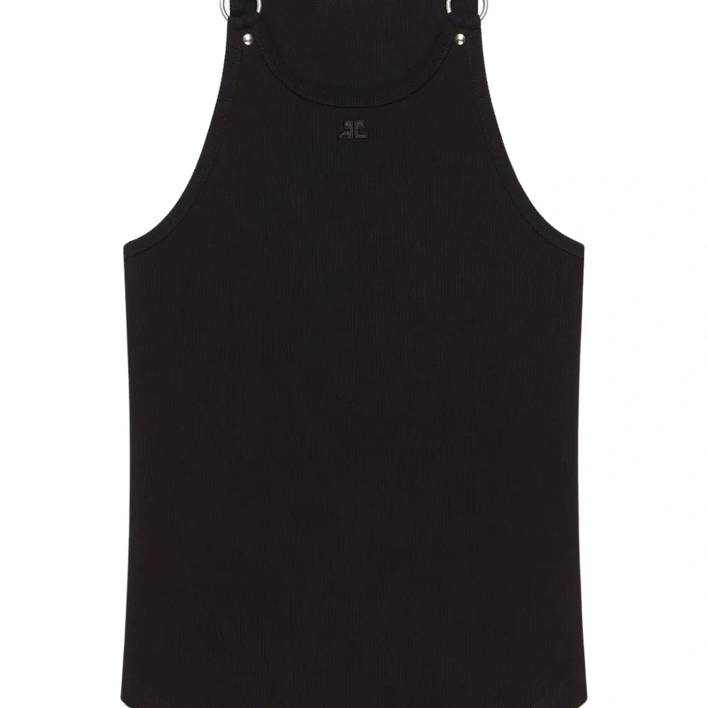 Топ без рукавов с U-образным вырезом