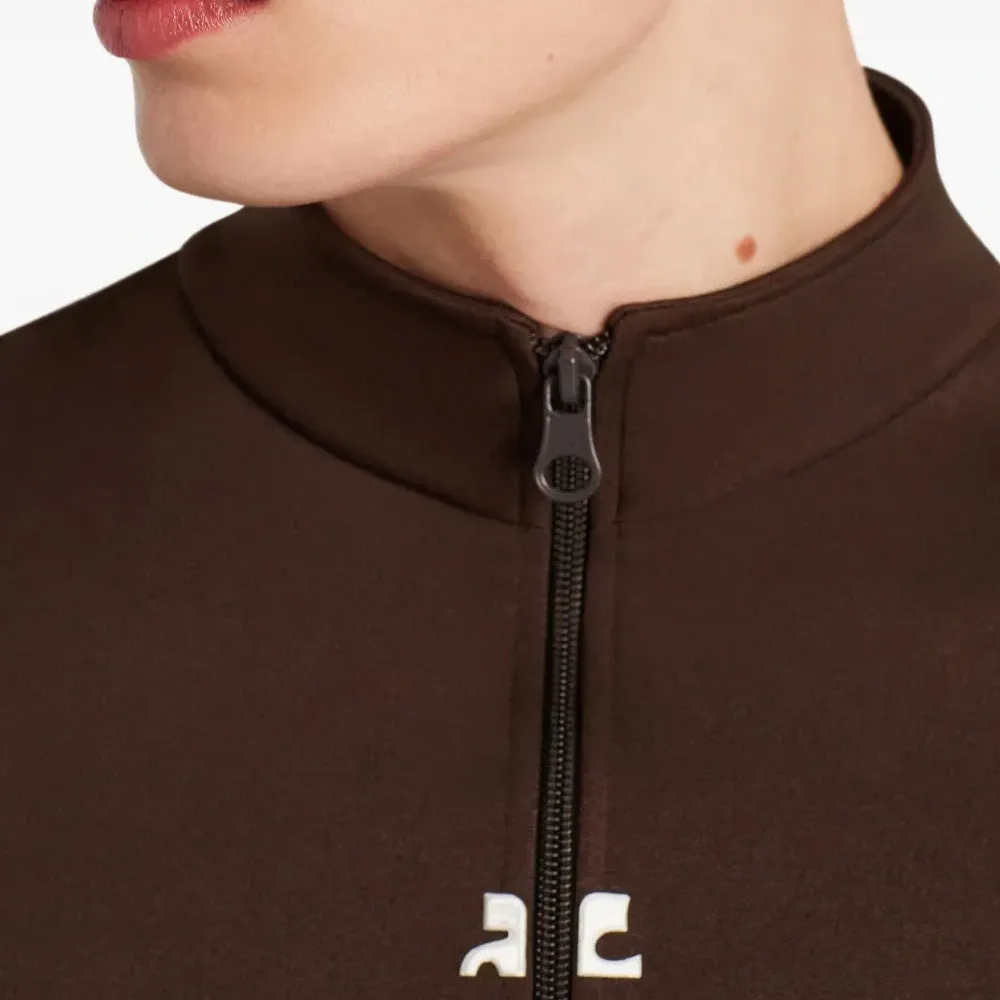 футболка на молнии с воротником