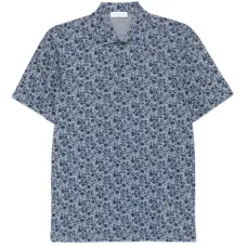 Рубашка поло с цветочным принтом