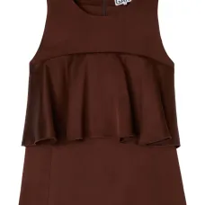 Топ из сатина с оборками