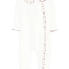 Пижама с оборками и цветочным принтом