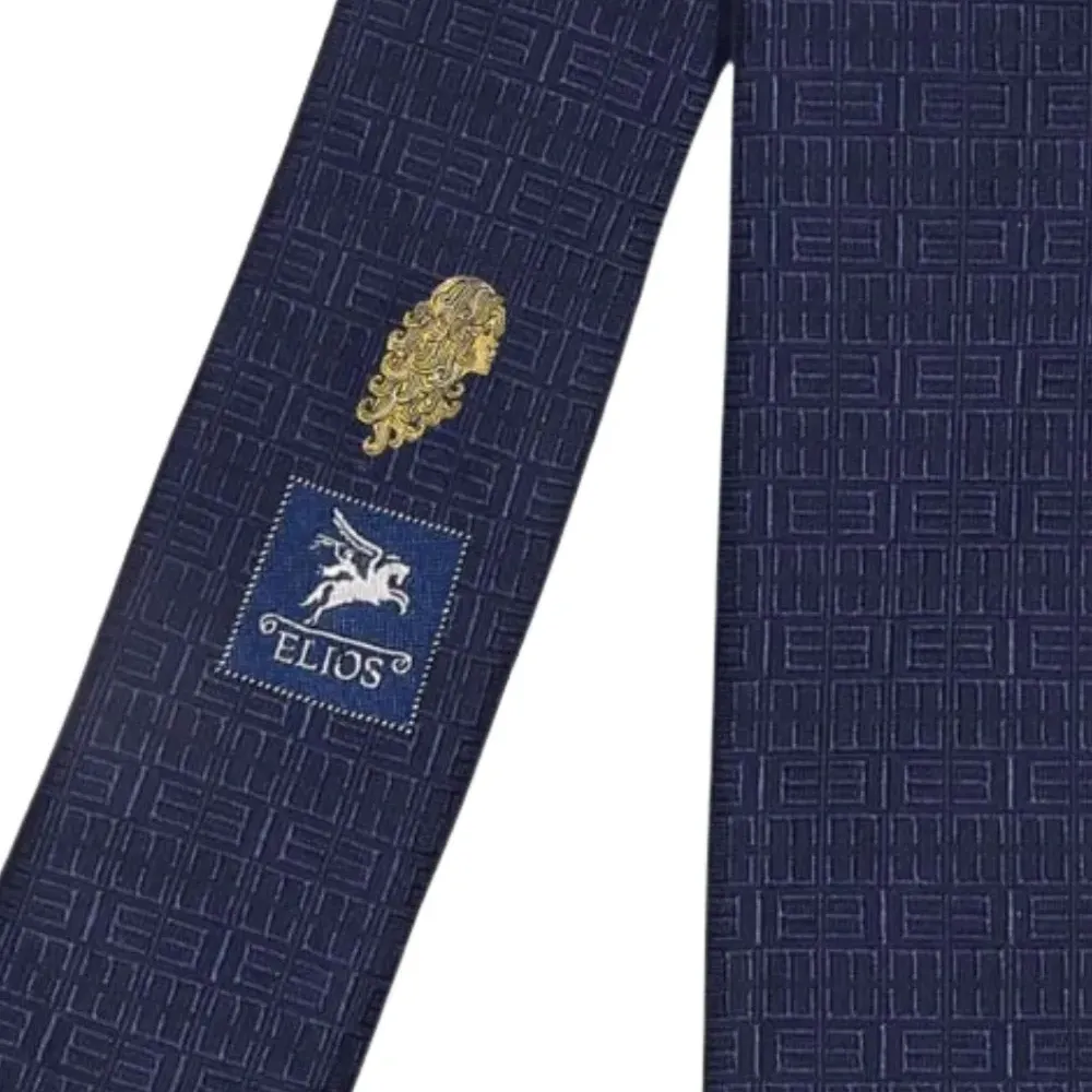 шелковый галстук Virgo с геометричным узором