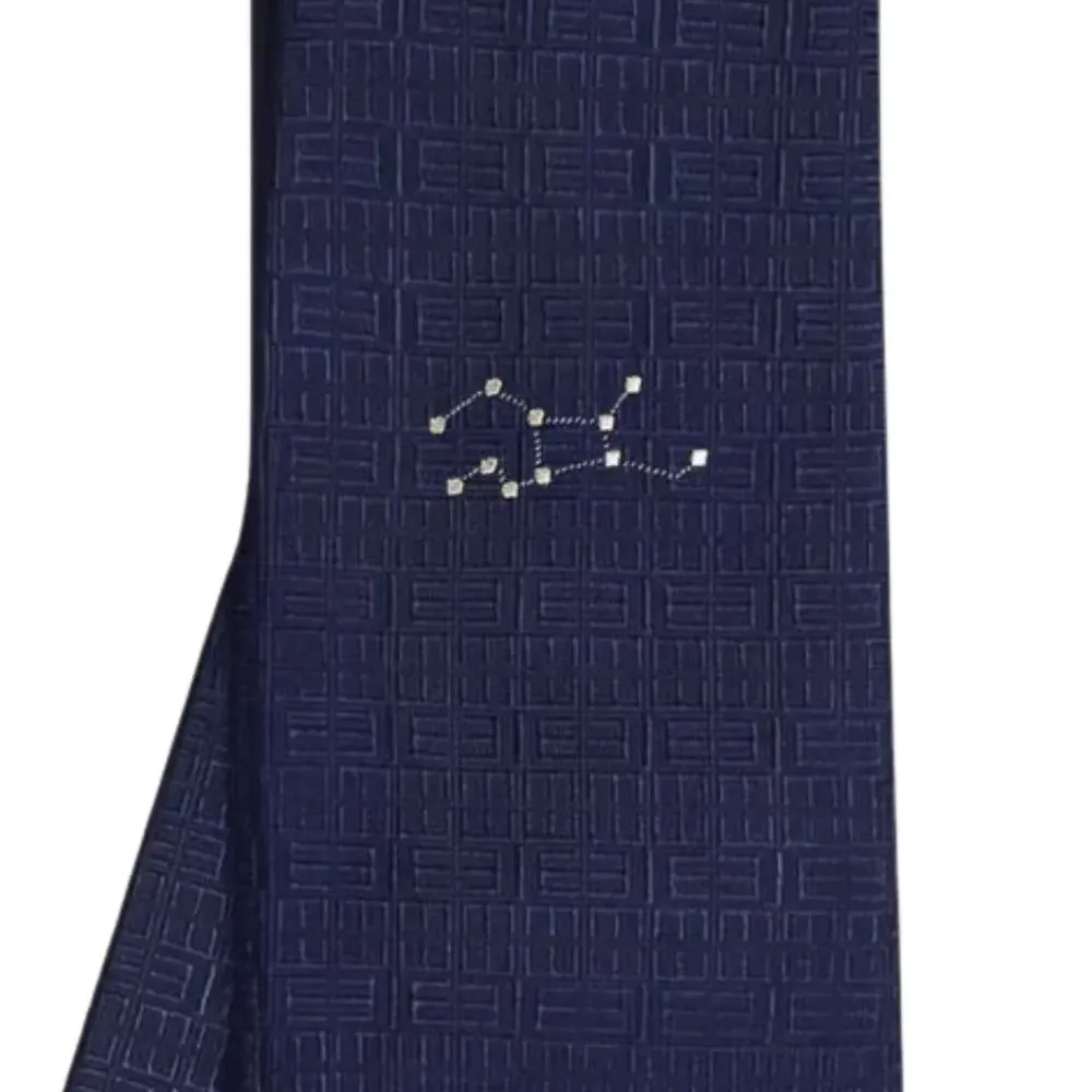 шелковый галстук Virgo с геометричным узором