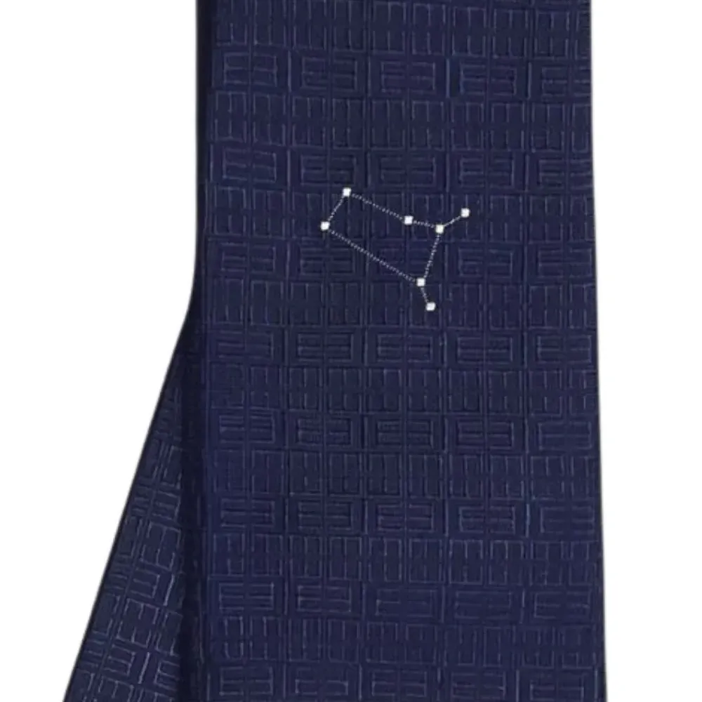 шелковый галстук с геометричным узором