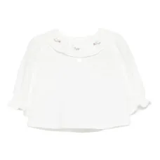 Блузка с оборками и вышивкой