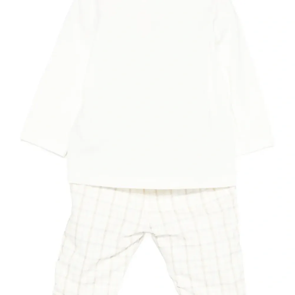 Комплект из топа и брюк в клетку