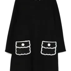 Платье с длинными рукавами и карманами Платье с длинными рукавами и карманами