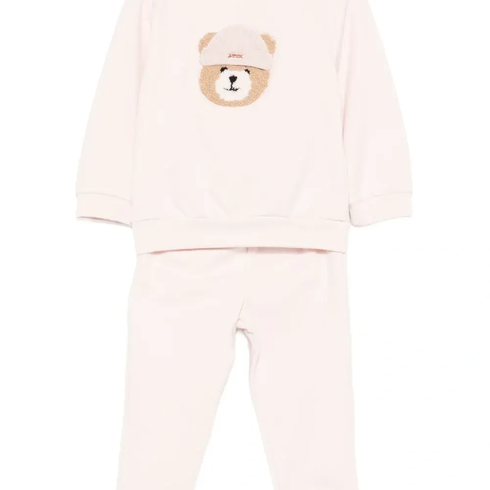 Комплект из топа и брюк с вышивкой