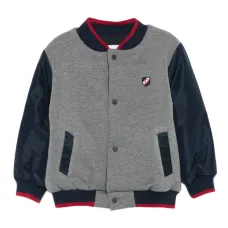 Бомбер с контрастными вставками