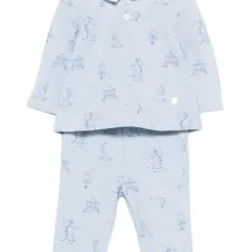 Комплект из топа и брюк с графичным принтом