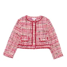 Декорированный твидовый жакет