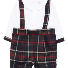 Комбинезон в клетку тартан