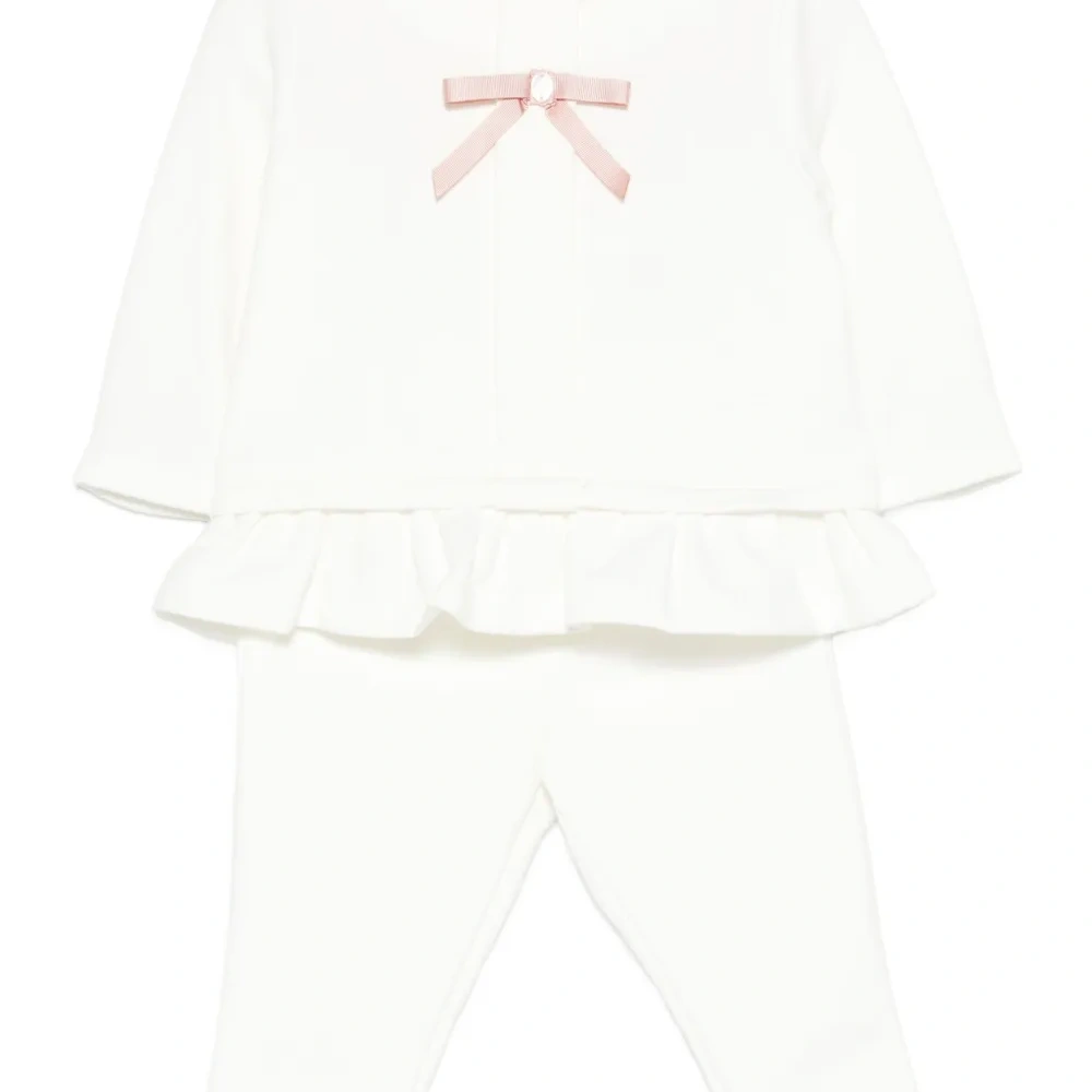 Комплект из топа и брюк с бантом