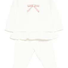 Комплект из топа и брюк с бантом