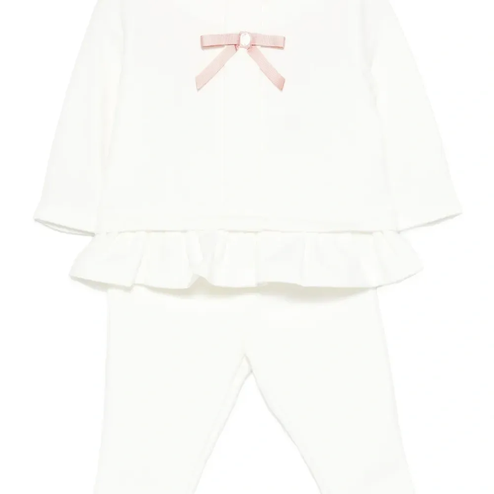 Комплект из топа и брюк с бантом