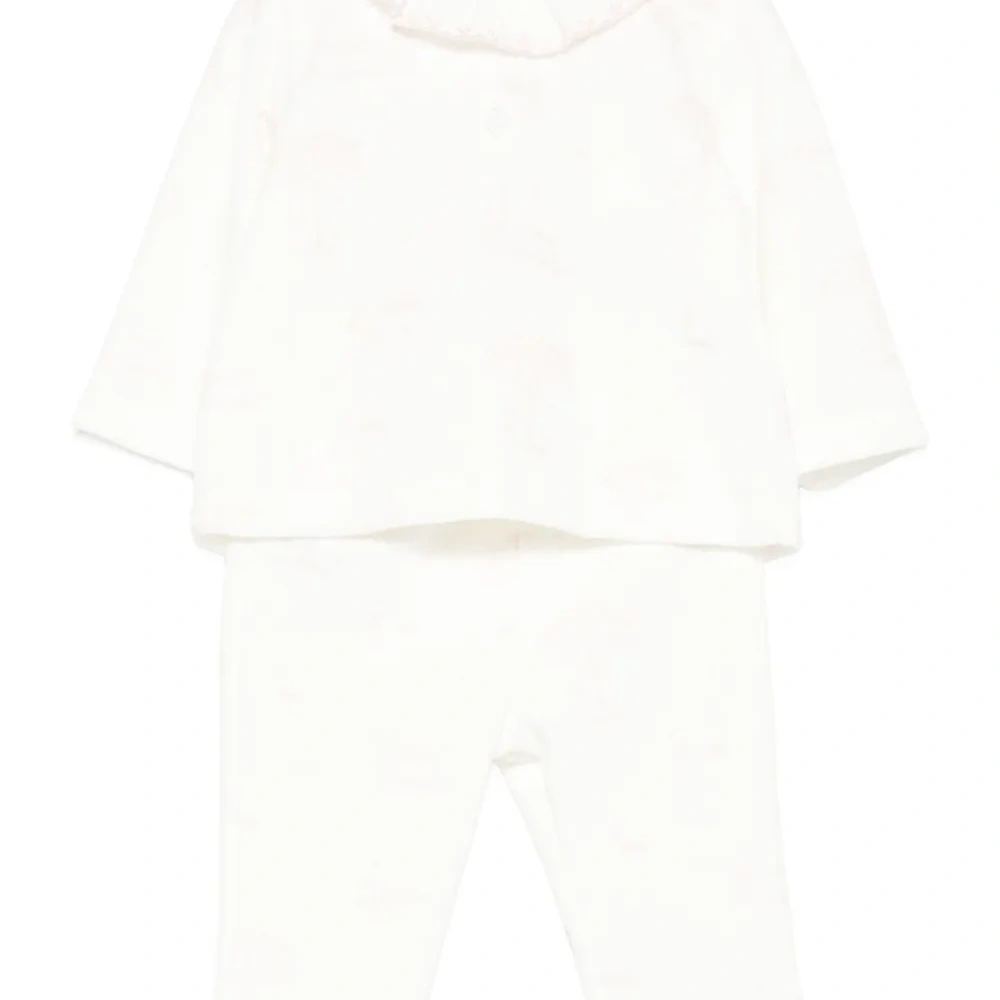 Комплект из топа и брюк с оборками