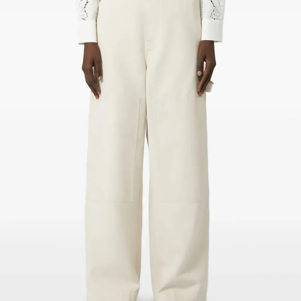 Брюки карго с завышенной талией