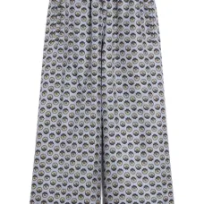 Шелковые брюки широкого кроя