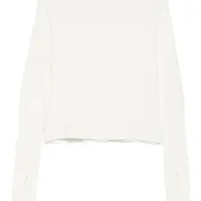 Вязаный топ с открытыми плечами