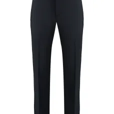 брюки строгого кроя с подворотами