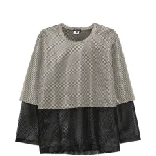 Сетчатая футболка с длинными рукавами
