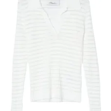 Рубашка поло в рубчик