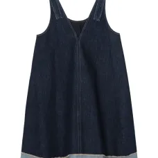 Джинсовое платье с завязками