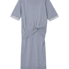 платье миди с перекрученной деталью