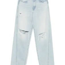 Джинсы с драпировкой