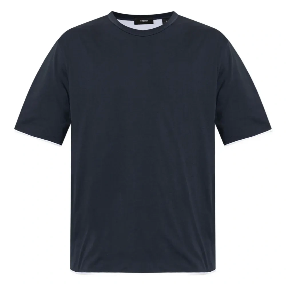 футболка с контрастной отделкой