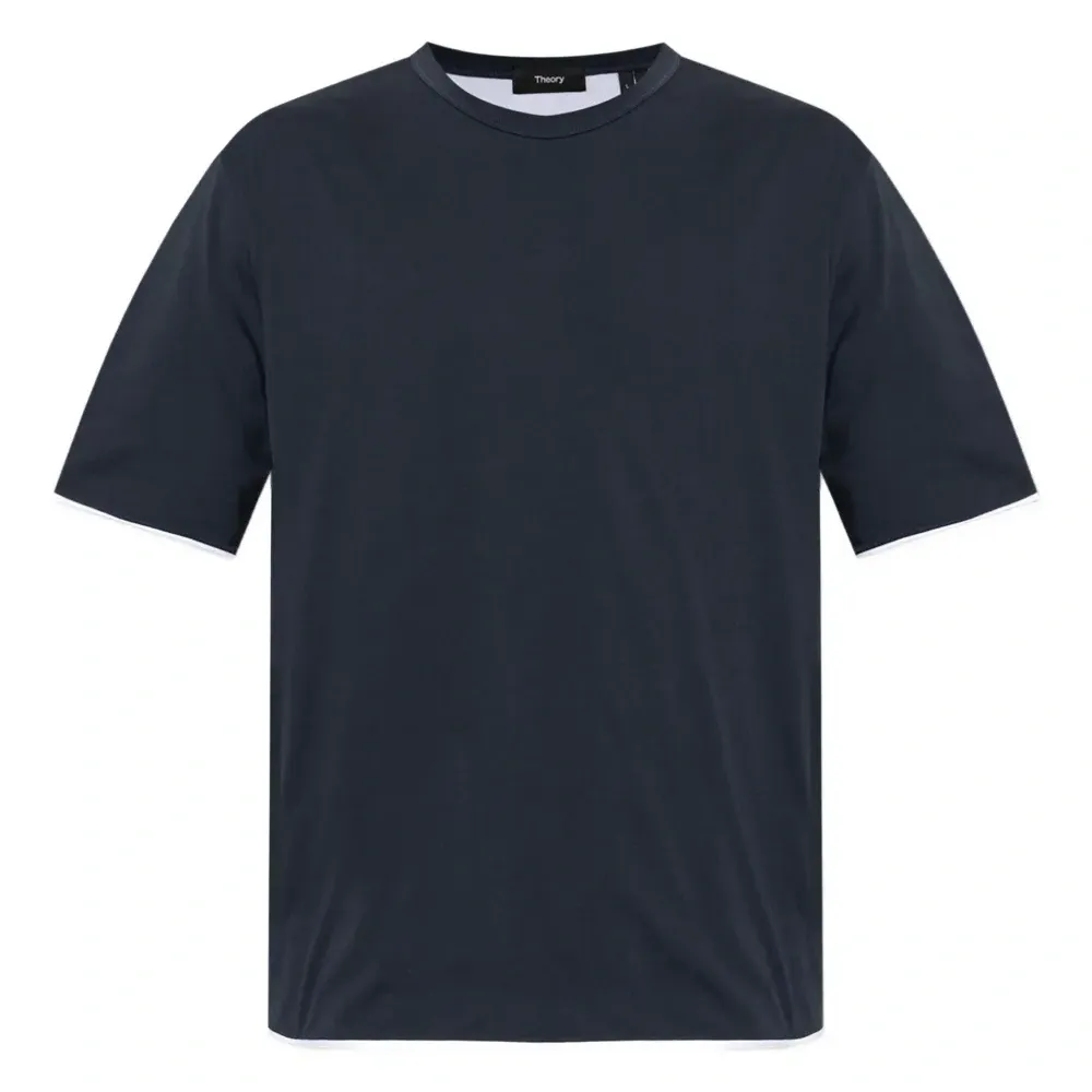 футболка с контрастной отделкой