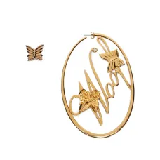 серьги в форме бабочек