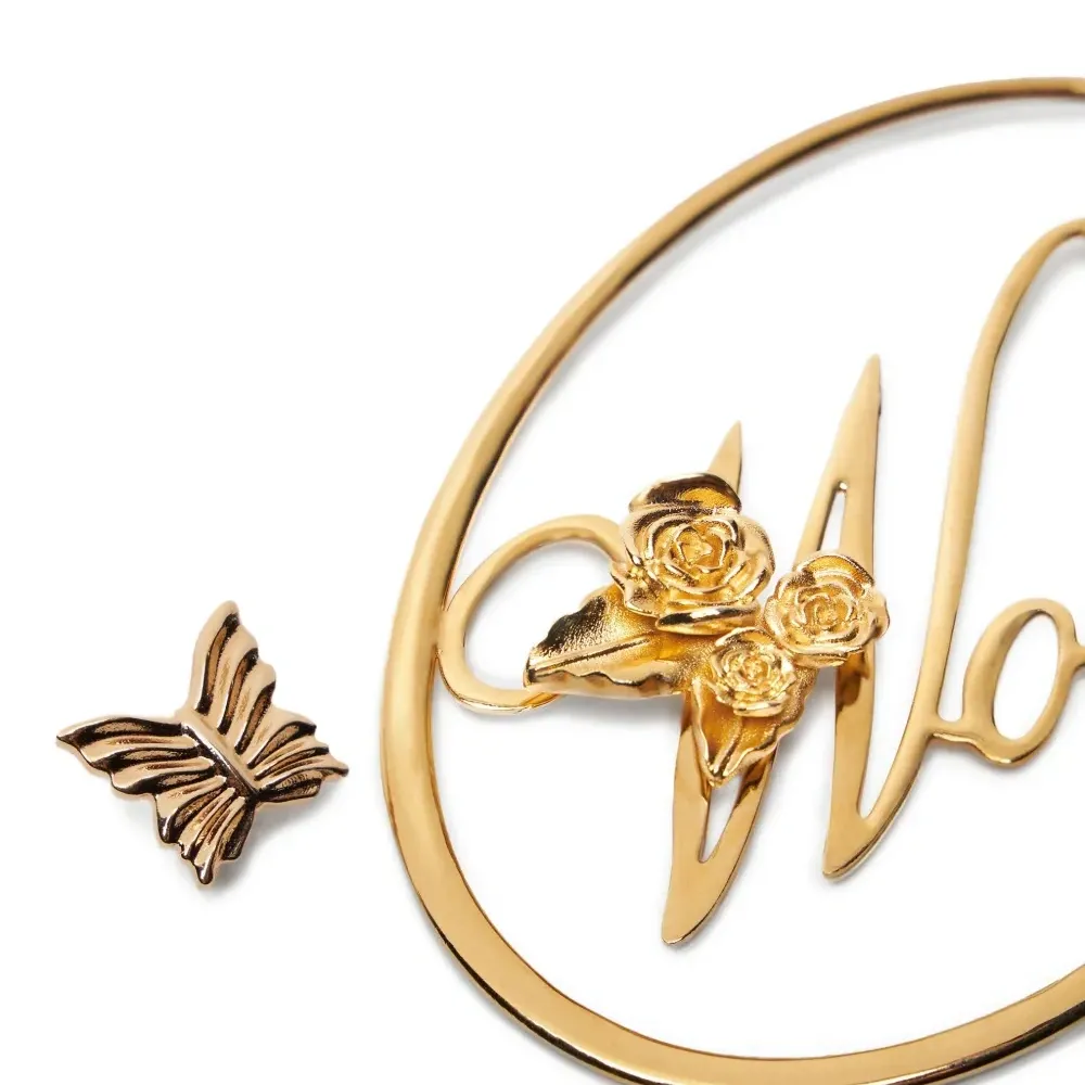 серьги в форме бабочек